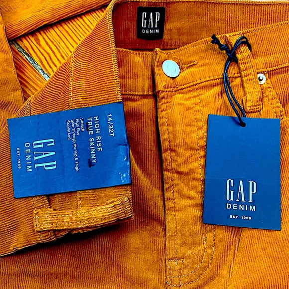 GAP DENIM NWT High Rise Cords 💛- 14/32T - Picture 6 of 12
